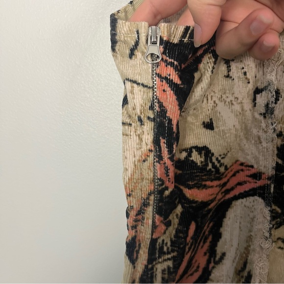 New urban outfitters square neck corduroy raw cut mini dress size XL - Picture 7 of 8